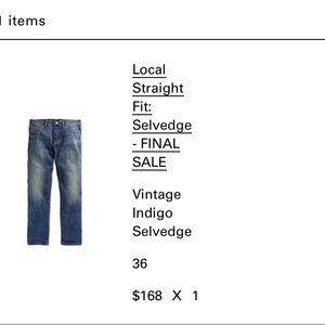 Outerknown Local Straight jeans in Vintage indigo Selvedge